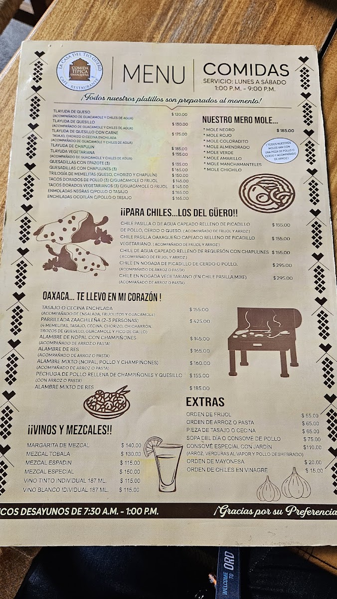 La Casa del Tío Güero Menu - Image 4