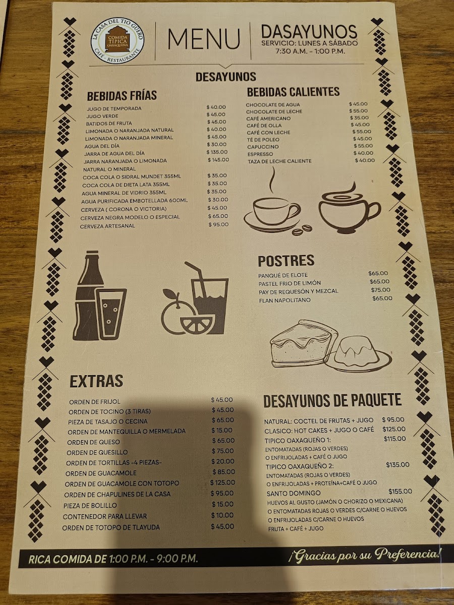 La Casa del Tío Güero Menu - Image 5